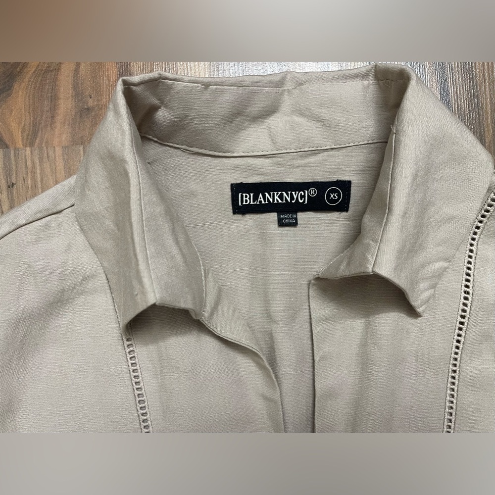 Blank NYC linen short rompers - Picture 5 of 11